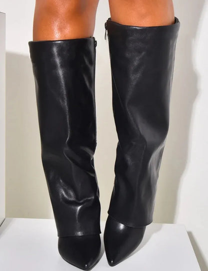 LOIRE - LEDERSTIEFEL SCHWARZ