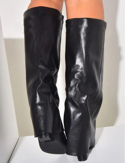 LOIRE - LEDERSTIEFEL SCHWARZ