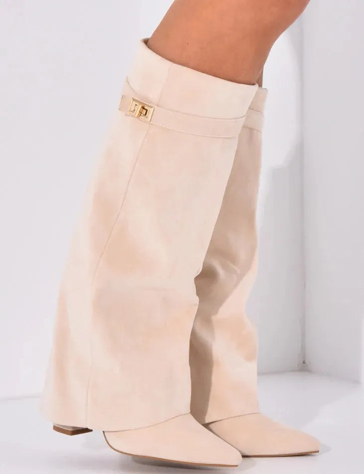 LOIRE SUEDE STIEFEL - BEIGE