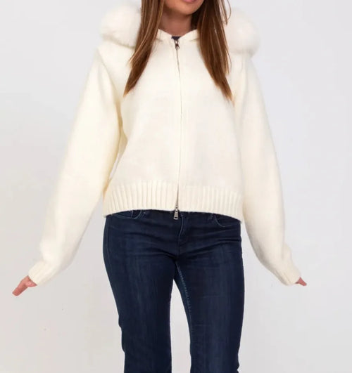 LOIRE WOLLJACKE - WEISS