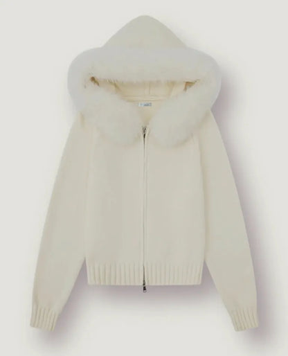 LOIRE WOLLJACKE - WEISS