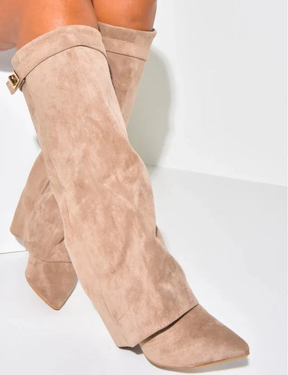 LOIRE SUEDE STIEFEL - KAKI